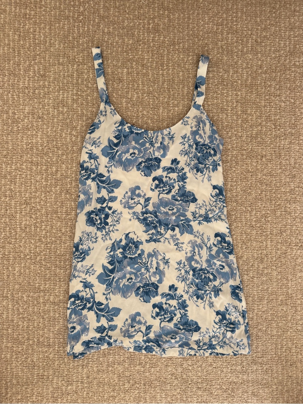 Reformation Floral Blue and White dress